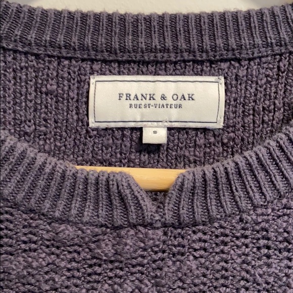 Frank and Oak Crewneck Sweater Navy - Picture 3 of 9